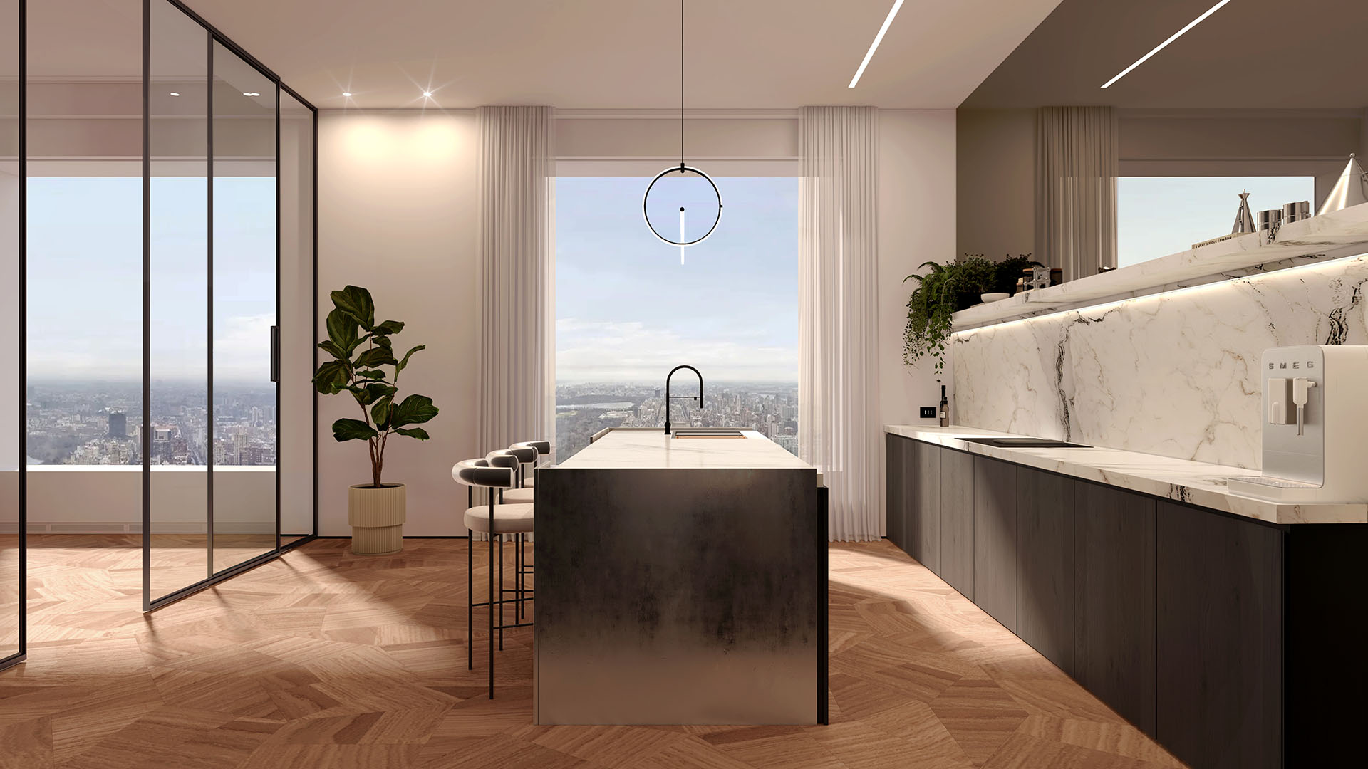 Park Avenue renovation project Kitchen