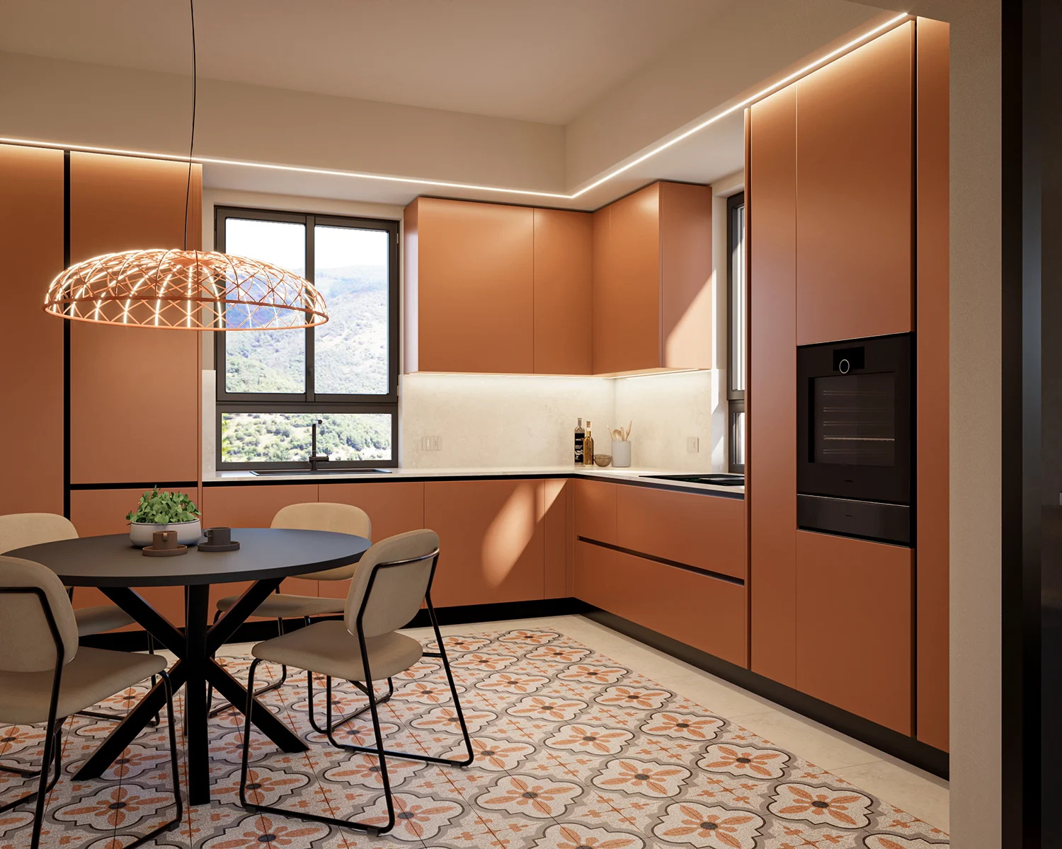 idea cucina moderna per appartamento da ristrutturare a Gussago